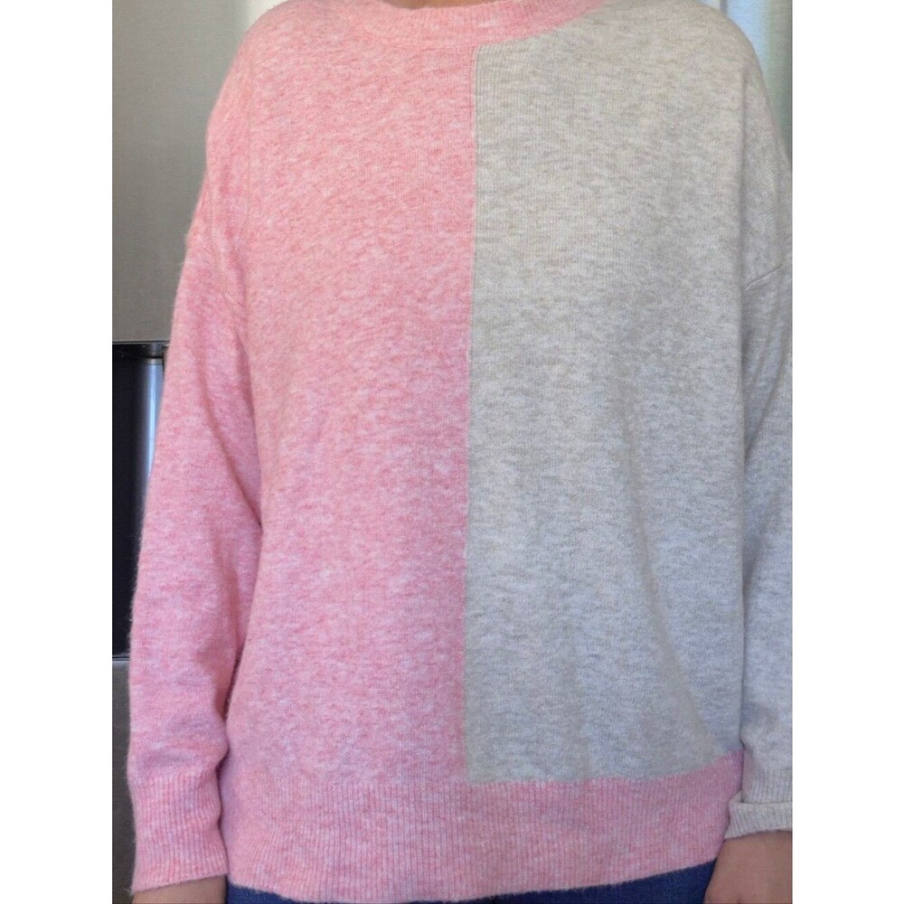 Heyson two tone Pink & Cream sweater 20% Wool - Picture 14 of 16